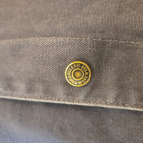 Wrangler Workwear Sherpa Lined Hoodie Duck Jacket Blue Gray Mens XL - Picture 4 of 11